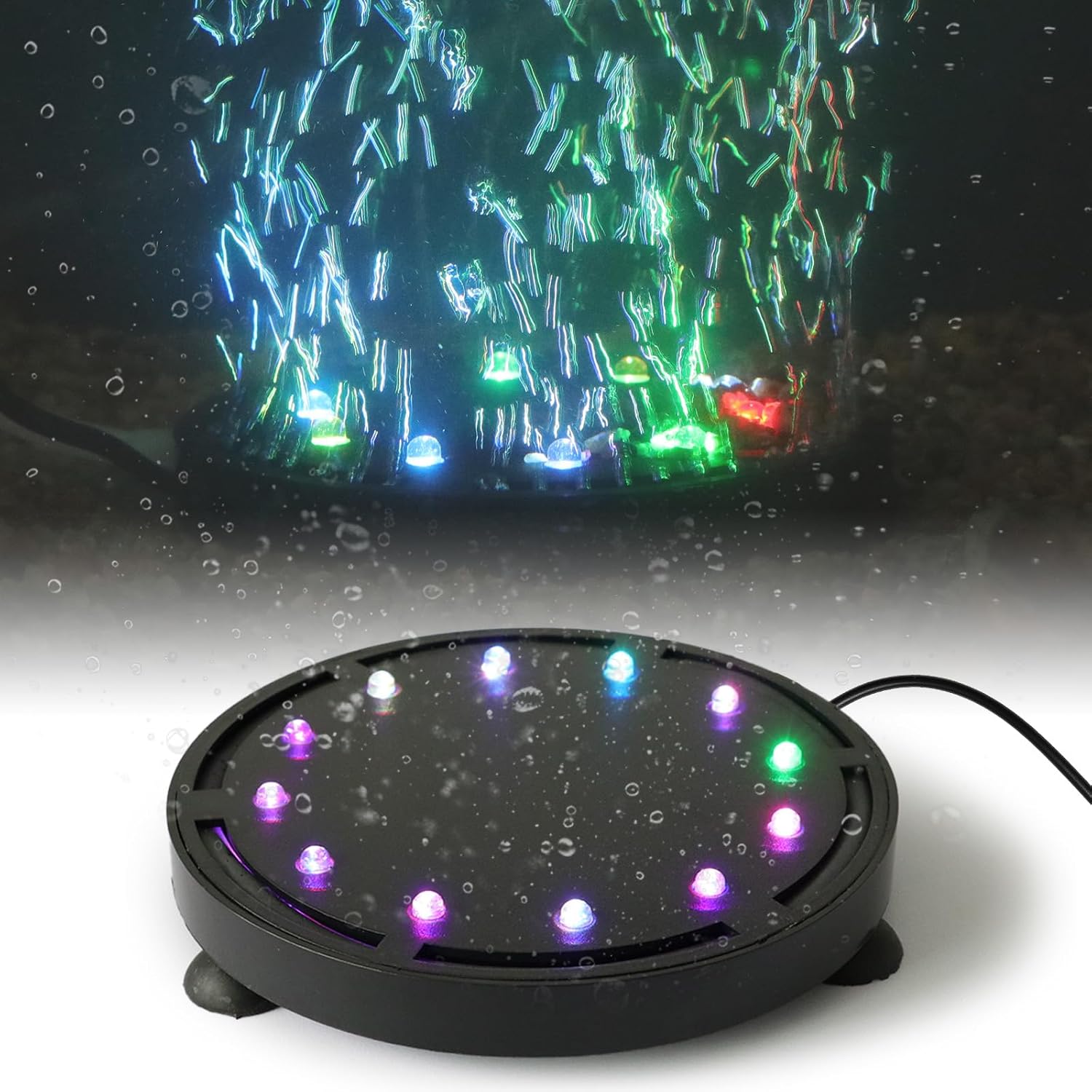 Aquarium Bubble Light 9/12 LED - Air Stone Diffuser review and price