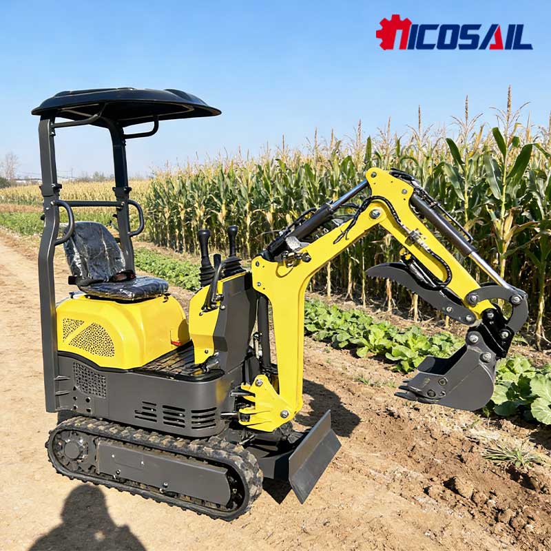 Compact 1t Mini Excavator Mult - Urban Farming In China review and price