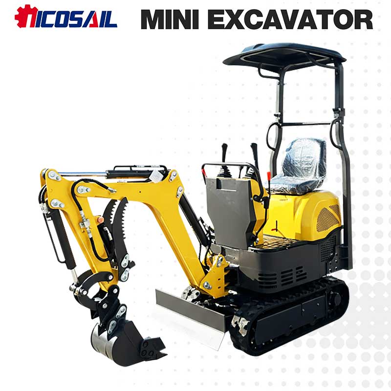 Compact 1t Mini Excavator Mult - Urban Farming In China review and price